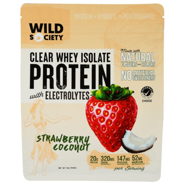 Lot De 2 Sachets Whey Isolate Goût Coconut Rose - 2x350g - 22g De Protéines Par Portion - Puls Nutrition - Neuf