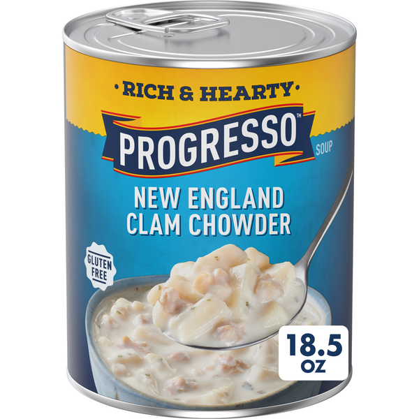 Progresso Rich & Hearty New England Clam Chowder Canned Soup
