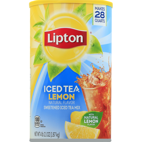 Lipton Iced Tea Mix, Sweetened, Lemon Same-Day Delivery or Pickup