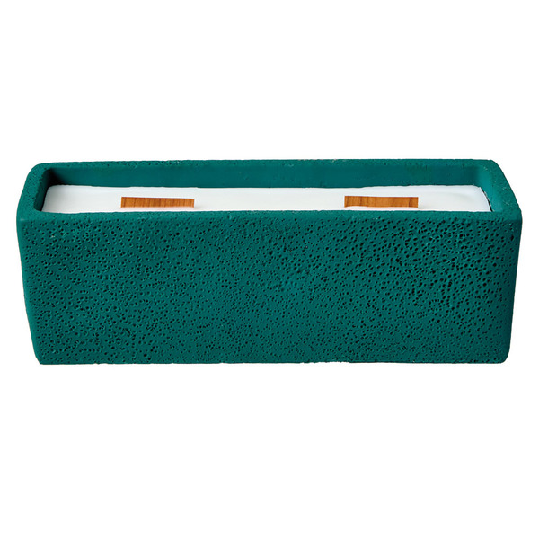 KIRKTON HOUSE Outdoor Concrete Candle Teal Same-Day Delivery or