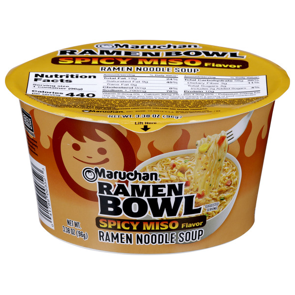 Maruchan Ramen Noodle Soup, Spicy Miso, 3.4 oz Same-Day Delivery