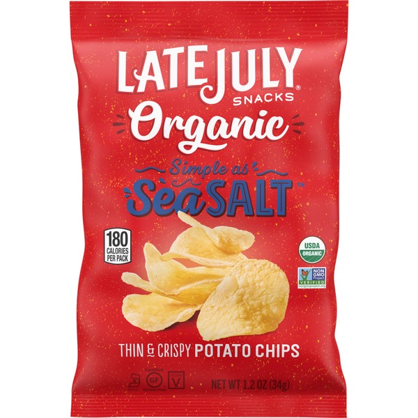 LATE JULY® Snacks Sea Salt Organic Potato Chips (1.2 oz) Instacart