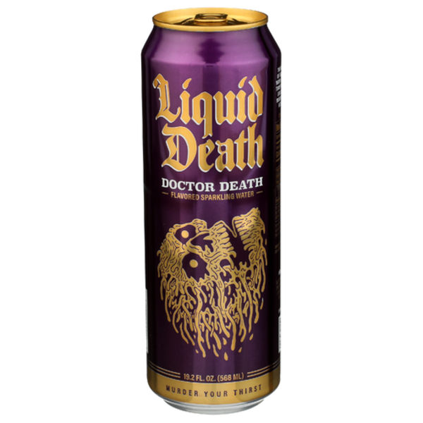 Liquid Death Doctor Death Flavored Sparkling Water