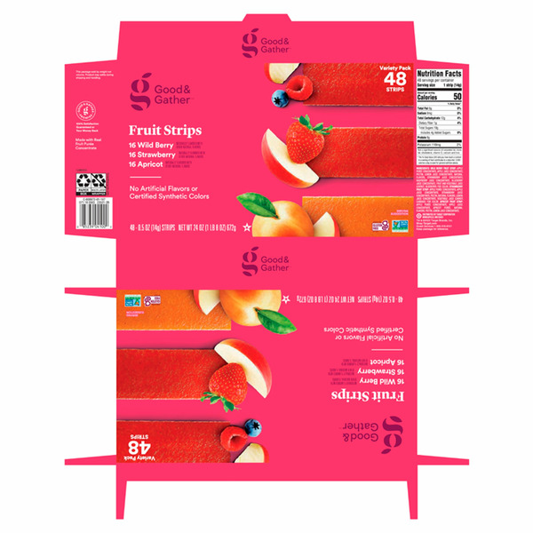Good & Gather Wild Berry Strawberry Apricot Fruit Strips