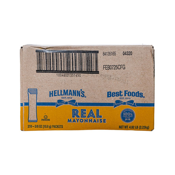 Hellmann's - Real Mayonnaise Packets -  210ct