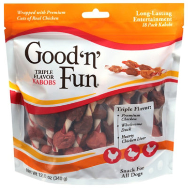 Good 'n' Fun Kabobs, Triple Flavor, 18 Pack