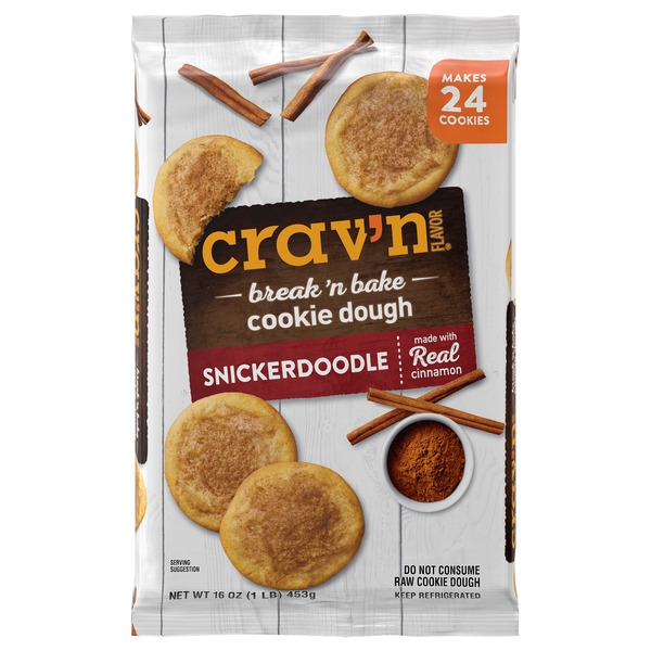 Crav'n Flavor Cookie Dough, Snickerdoodle, Break 'n Bake Same-Day