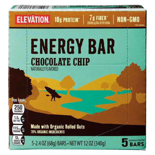 Elevation Chocolate Chip Performance Energy Bar