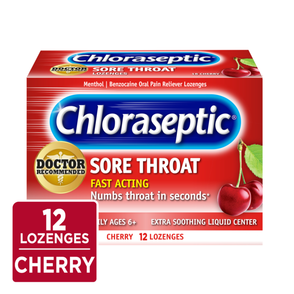 Chloraseptic Sore Throat Lozenges Cherry Same-Day Delivery