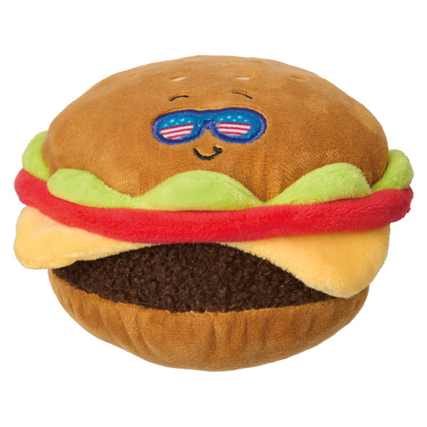 Heart to Tail Patriotic Dog Toy - Plush Cheeseburger