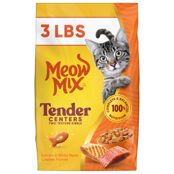 Meow Mix Tender Centers with Salmon & White Meat Chicken Flavors, Dry Cat Food