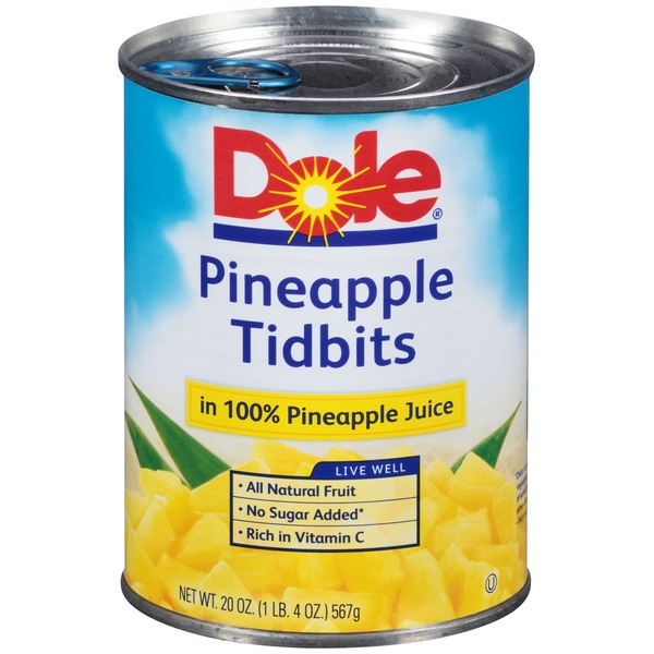 Dole In 100 Pineapple Juice Pineapple Tidbits from Publix Instacart