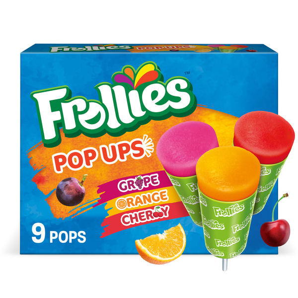 Frollies Pop Ups Grape, Orange & Cherry Frozen Pops Same-Day