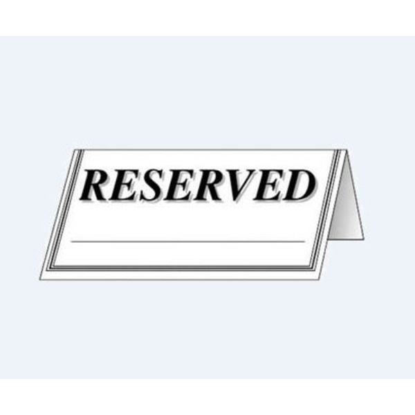 Adcraft RES-48PK Reserved Signs - 48 per pack