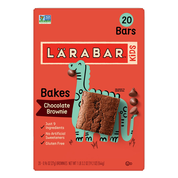 Larabar Kids Bakes, Chocolate Brownie, .96 oz, 20-count
