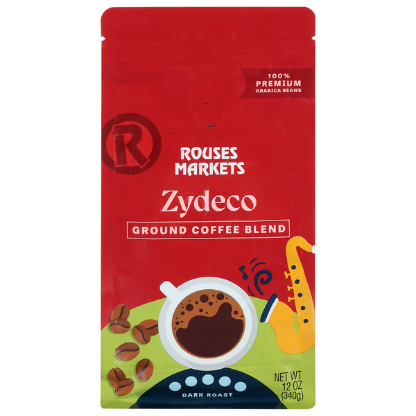 Rouses Ground Zydeco Coffee Blend Same-Day Delivery | Rouses Markets