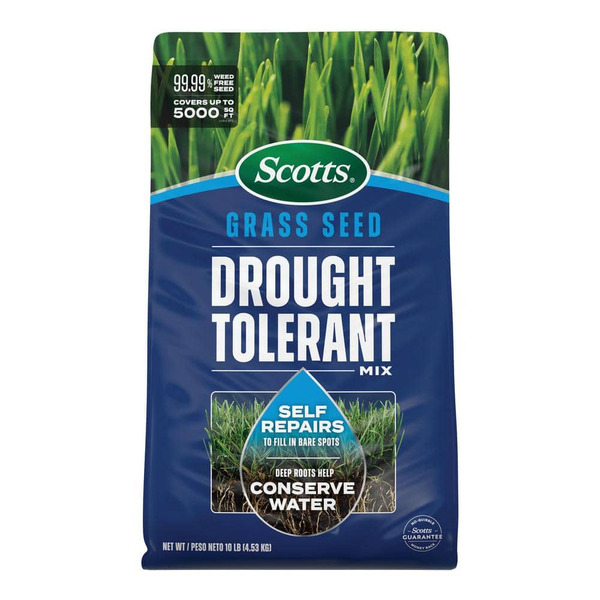 Scotts Grass Seed Drought Tolerant Mix 10 Lb. 5,000 Sq. Ft. Kentucky Bluegrass And Tall Fescue Grass Seed Mix
