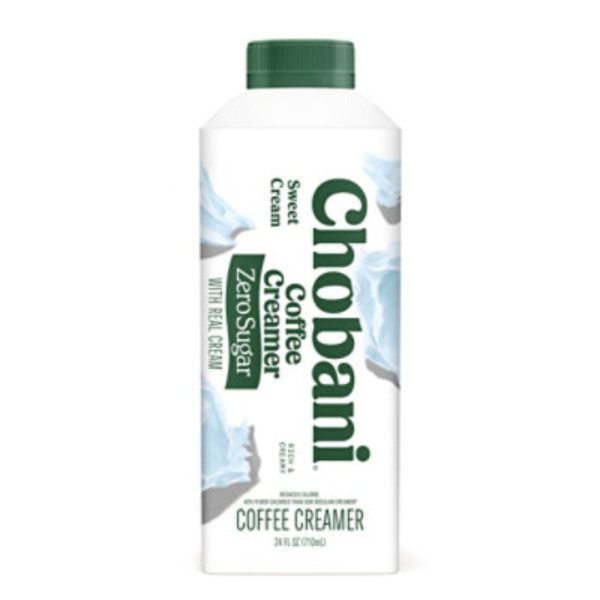 Chobani Coffee Creamer, Zero Sugar, Sweet Cream