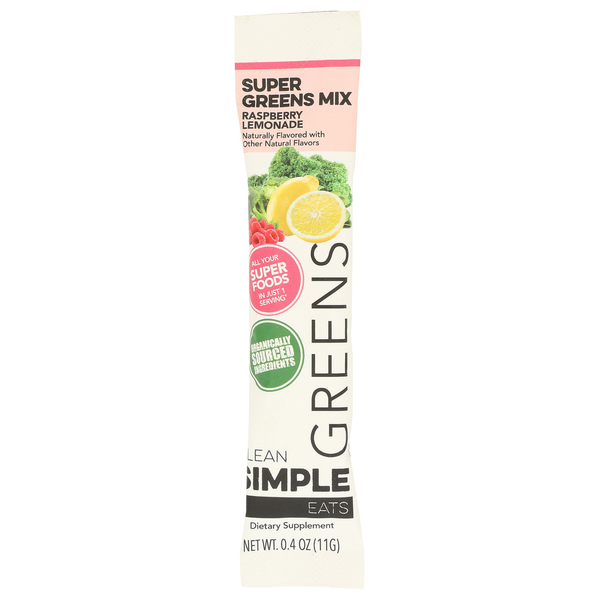 Clean Simple Eats Greens Rasp Lmnade 10Pkt Same-Day Delivery or