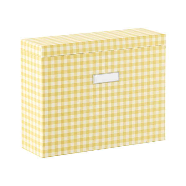 Bigso Box Of Sweden Flat Lidded File Box - Gingham