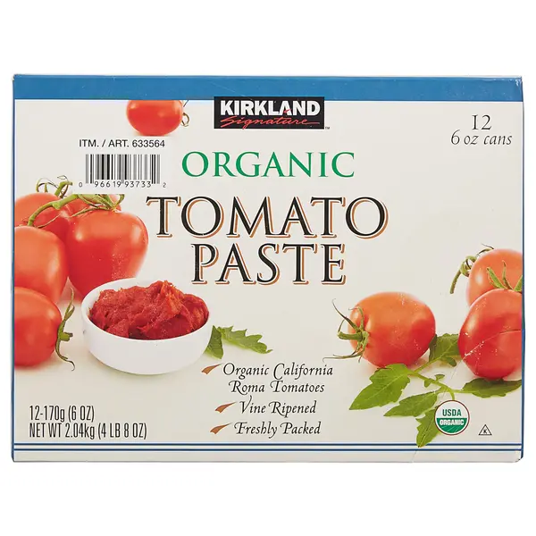 Organic Tomato Paste, 12 x 6 oz
