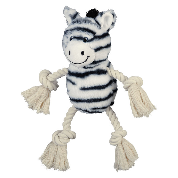 Heart To Tail Plush Knotted Rope Toy Assort., Zebra Same-Day