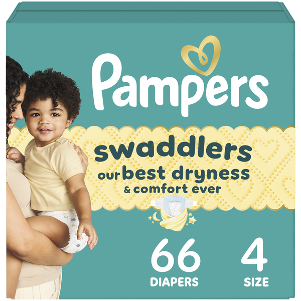 Pampers Swaddlers Diapers, Size S4