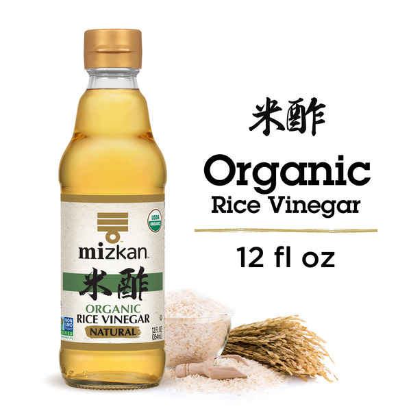 Mizkan Organic Natural Rice Vinegar, Mild and Mellow, 12 FL oz