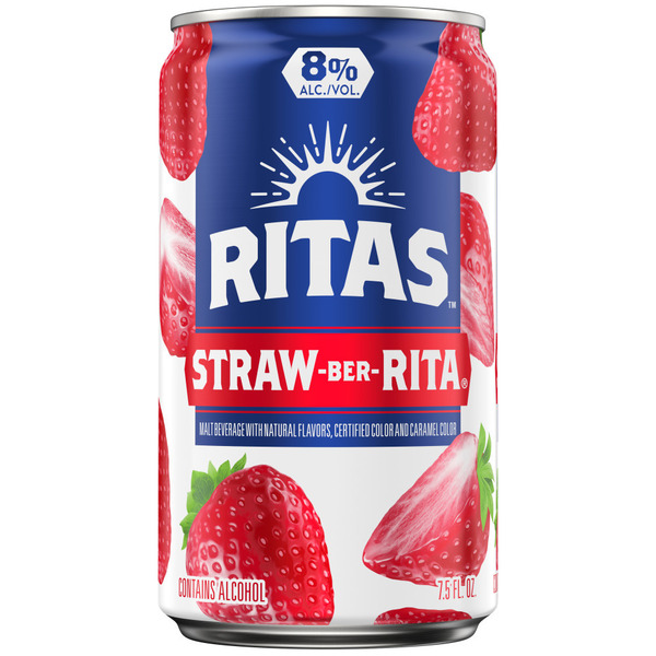 Ritas Straw-Ber-Rita 7.5 Fl Oz Single Can Same-Day Delivery | Don