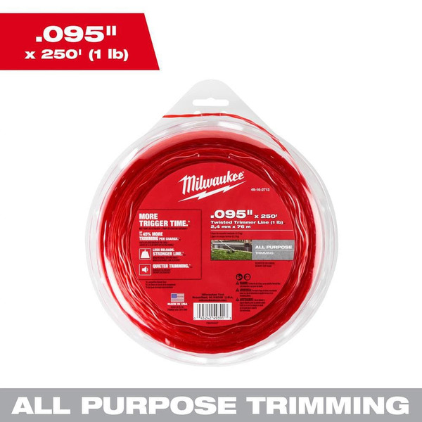 Milwaukee 0.095 In. X 250 Ft. Trimmer Line
