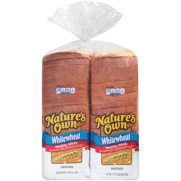 Nature's Own Healthy White Bread (2 ct) Instacart