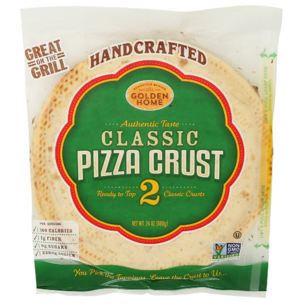 Golden Home Handcrafted Classic Pizza Crust 2 Pack