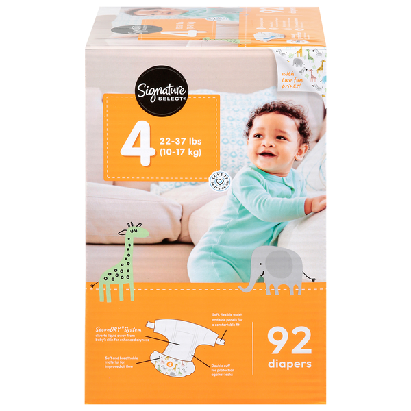 Signature SELECT Size 4 Diapers (22-37 lbs (10-17 kg))