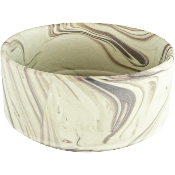 Play On Marble Ceramic Dog Bowl