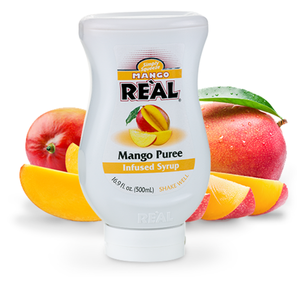 Real - Mango Puree Infused Syrup, 6 Pack, 16.9 oz