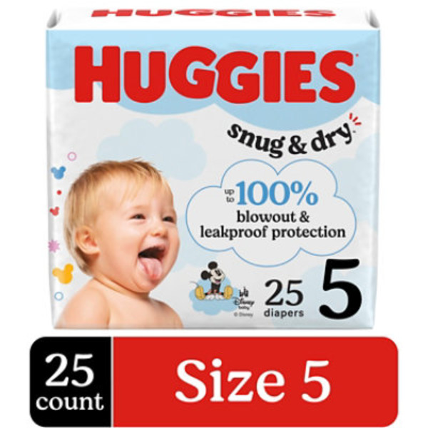 Huggies Size 5 Diapers (27+ lbs (12+ kg))