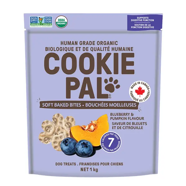 COOKIE PAL Blueberry & Pumpkin Flavored Dog Treats 1 kg