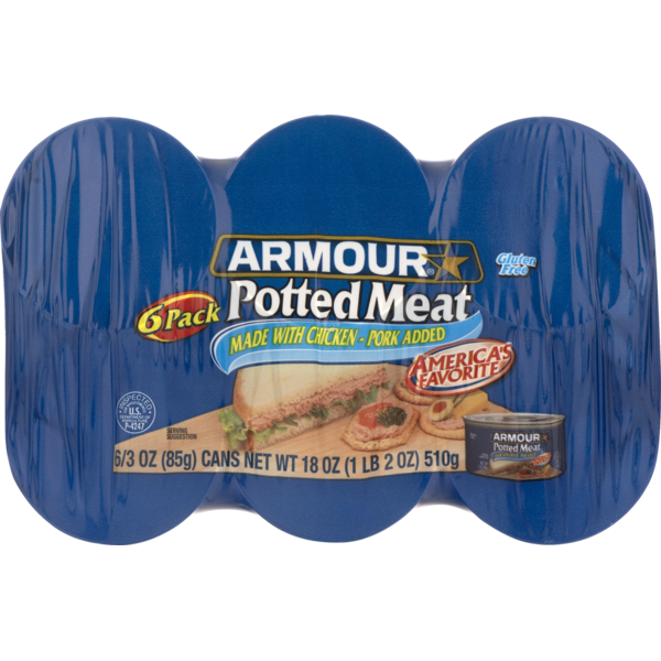 Armour Potted Meat, Gluten Free (6 ct) Instacart