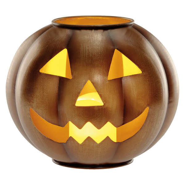 The Halloween Collection Large Bronze Metal Jack-O-Lantern Same