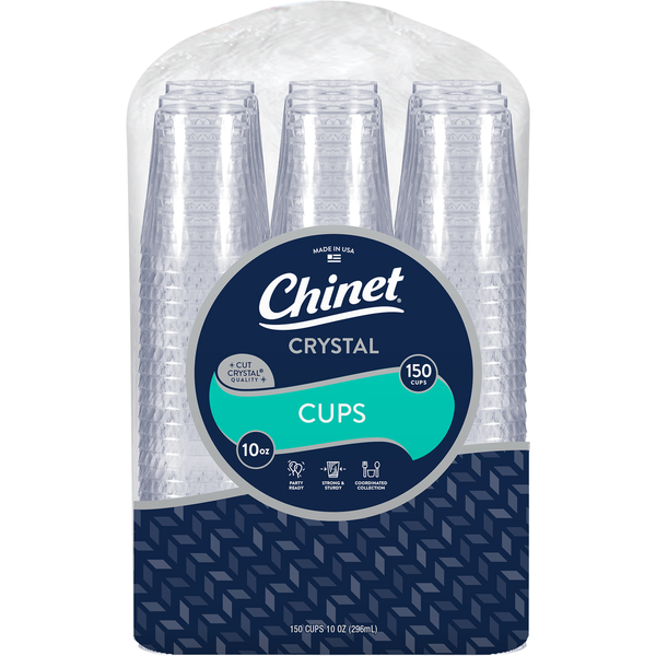 Chinet Crystal 10 oz Plastic Cup, Clear, 150-count Same-Day Delivery |  Costco