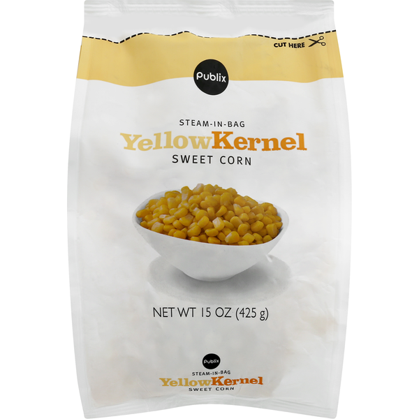 Publix Sweet Corn, Yellow Kernel, SteamInBag (15 oz) Instacart