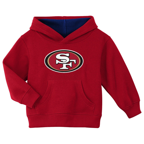 NFL Team Apparel Toddler San Francisco 49ers Prime Logo Pullover Hoodie, 4T - Red