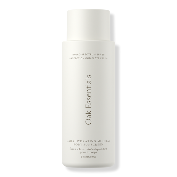 Oak Essentials Daily Hydrating Mineral Body Sunscreen Broad Spectrum SPF 30