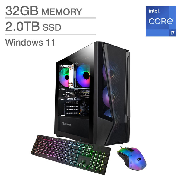 iBUYPOWER Intel Core i7-14700F Trace Mesh Gaming Desktop