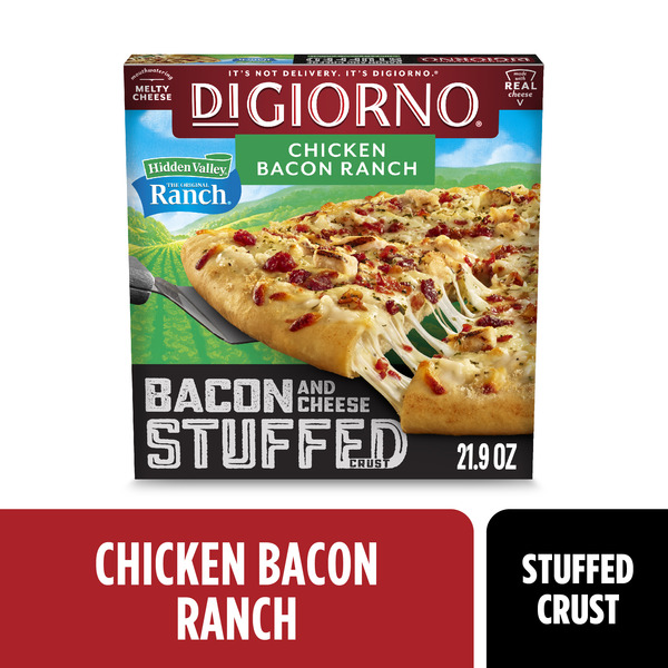 DiGiorno Chicken Bacon Ranch Pizza Hidden Valley Ranch Stuffed