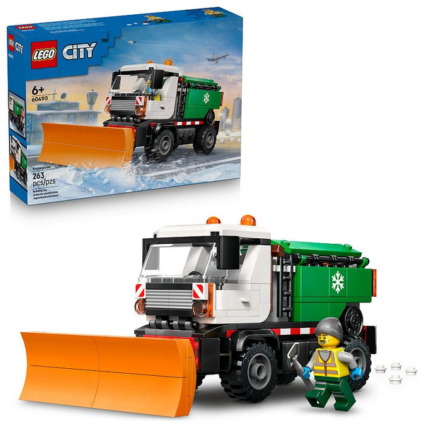 LEGO City Snowplow Truck Building Toy for Kids 60490