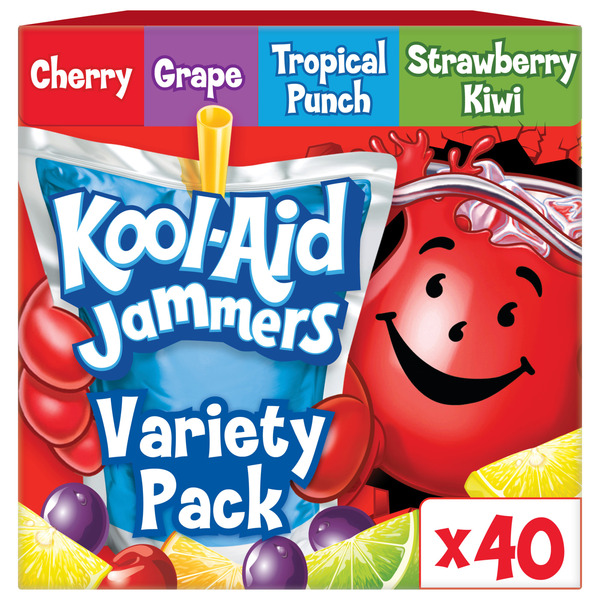 Kool-Aid Jammers Tropical Punch, Grape & Cherry Flavored Kids 0
