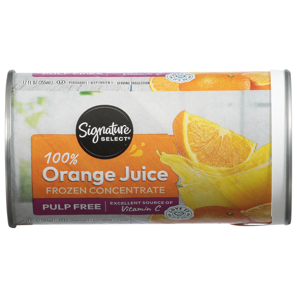 Signature SELECT 100% Orange Juice, Pulp Free