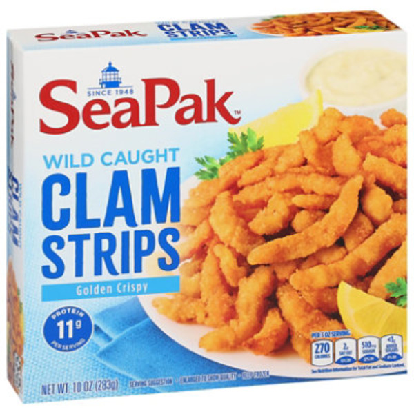 SeaPak Clam Strips in a Delicious Oven Crunchy Breading, Frozen