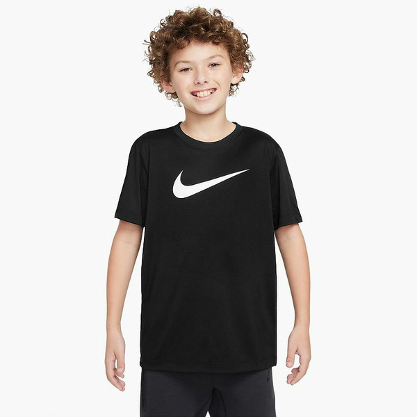 Nike Boys' Legend Dri-Fit Swoosh T-Shirt - Black